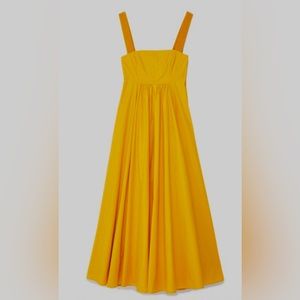 Urban Outfitters- yellow crisp maxi dress - Size S